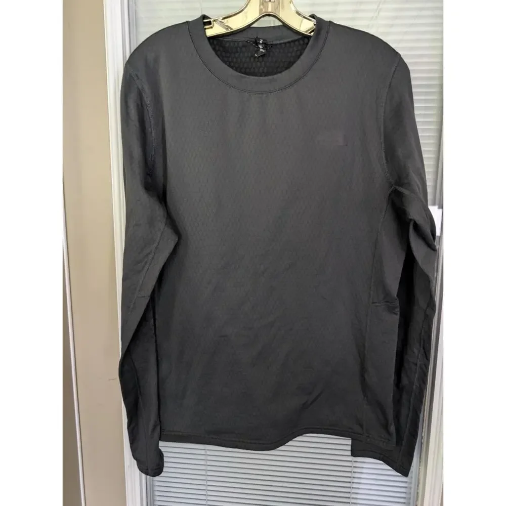 The North FaceUltra-Warm Poly Crew Gray Long Sleeve Top - Men's Size M
